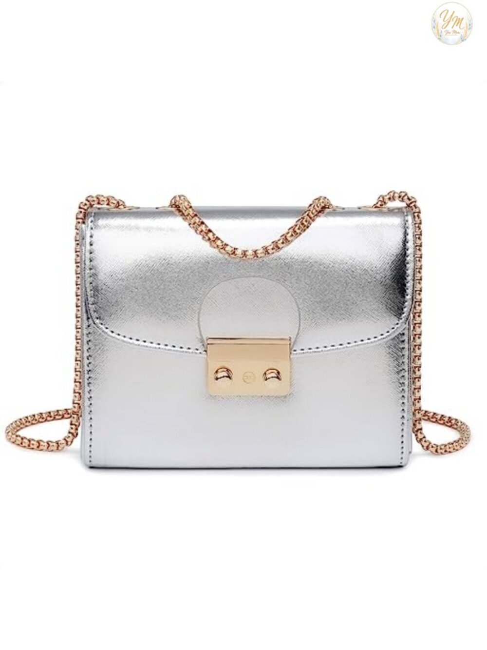 Small Crossbody Evening Clutch Purse PU Vegan Leather Saffiano